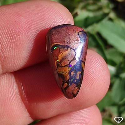Opale boulder naturelle polie en provenance d'Australie