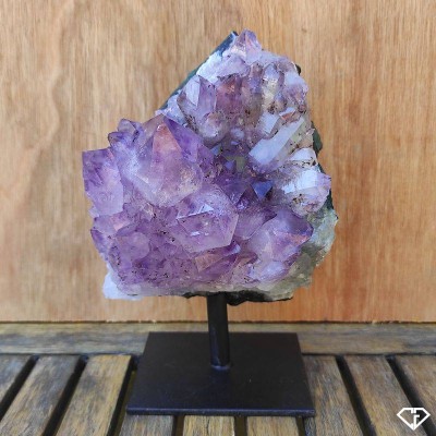 Amethyst Druse with integrated base from Brazil