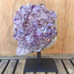 Amethyst Druse with integrated base from Brazil