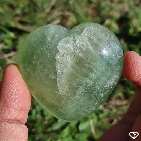 Green Fluorite Heart of Madagascar