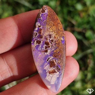 Opale Boulder naturelle (Pipe Crystal Opal) en provenance d'Australie
