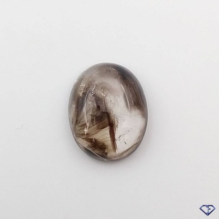 Quartz fumé cabochon - Natural gemstone stone of Australia