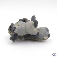 Prehnite on epidote - Collector's stone from Mali