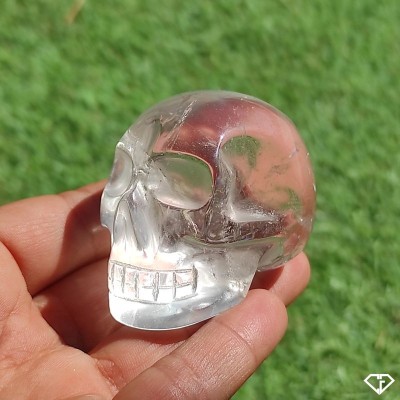 Crâne de Cristal de roche - Pierre de collection du Brésil
