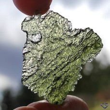 Moldavite naturelle de République Tchèque