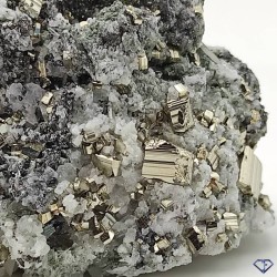 Pyrite Quartz Chlorite Galène et Calcite de Bulgarie