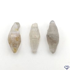 Lot of 3 natural raw sapphires. Collection stones from Sri Lanka.