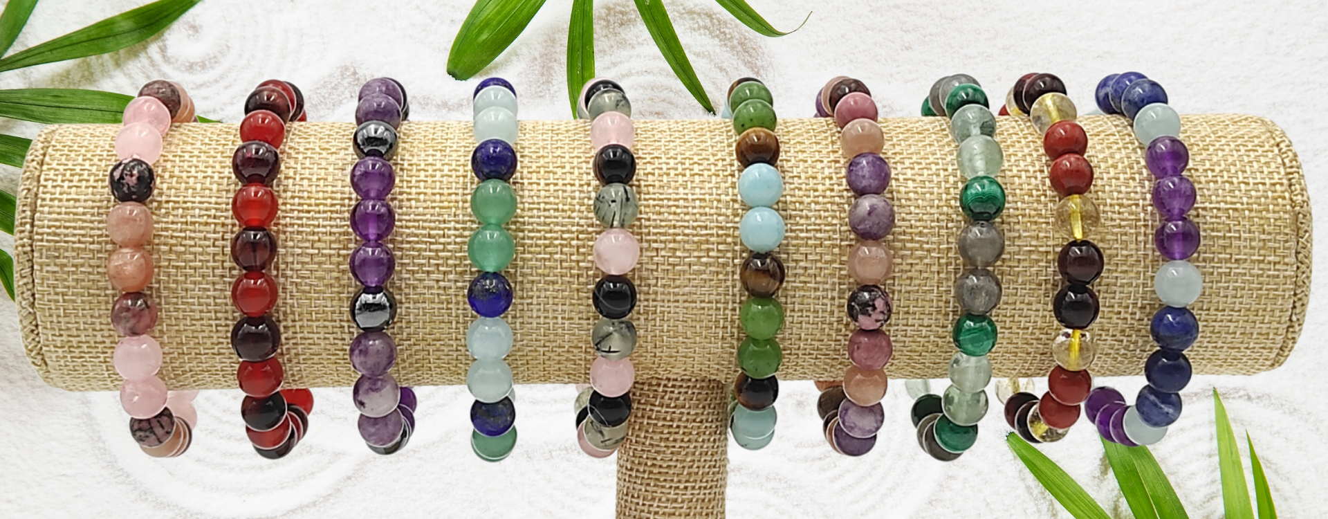 bracelets d'énergie de cristaux Bijoux Pierres naturelles